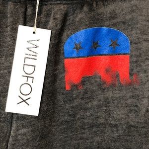 Wildfox Pants & Jumpsuits - Wildfox republican elephant lounge jogger pants Wildfox Pants & Jumpsuits - Wildfox republican elephant lounge jogger pants